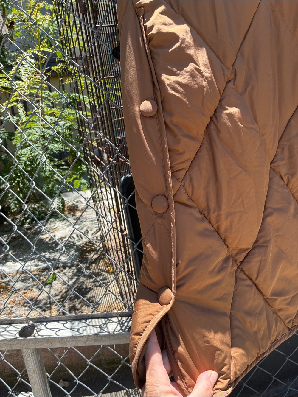 We The Free Free People Joanna Maxi Puffer Jacket In Taupe NWT As Is - Picture 7 of 16